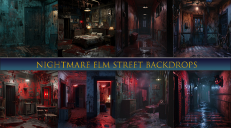Second Life Marketplace - SATO - Nightmare Elm Street Blogger backdrops